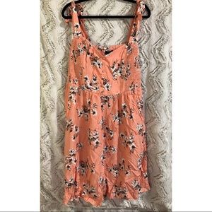 NWT Blush Floral Bow Strap Challis Dress